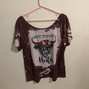 Off the shoulder . Women western top .